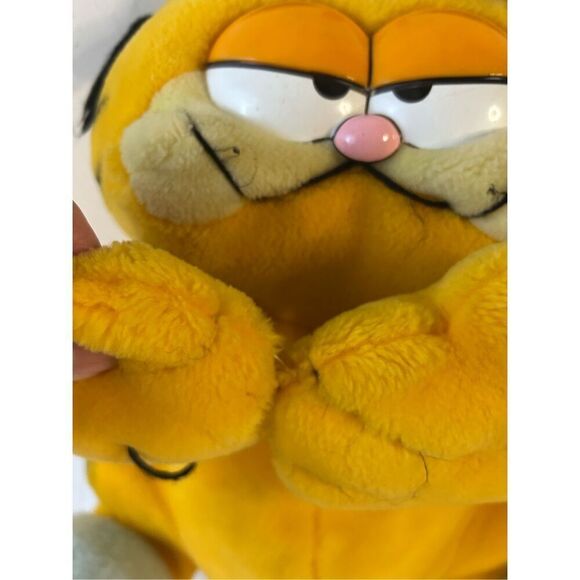 Garfield 16" pj hat 1981 zipper stuffed animal - Picture 5 of 8